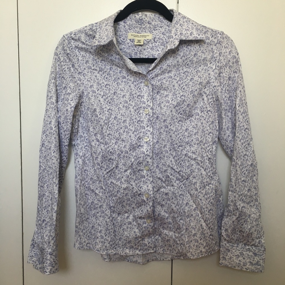 Banana Republic Non-Iron Petite Button Down